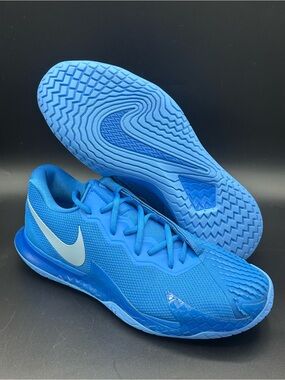 Nike Rafa Nadal Zoom Vapor Cage 4 Tennis Shoes DD1579-402 Blue Men’s Size 11